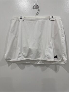 Adidas ClimaLite White Tennis Skort Skirt Athletic Activewear Size M